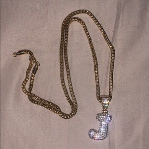 J initial Stainless Steel Chain